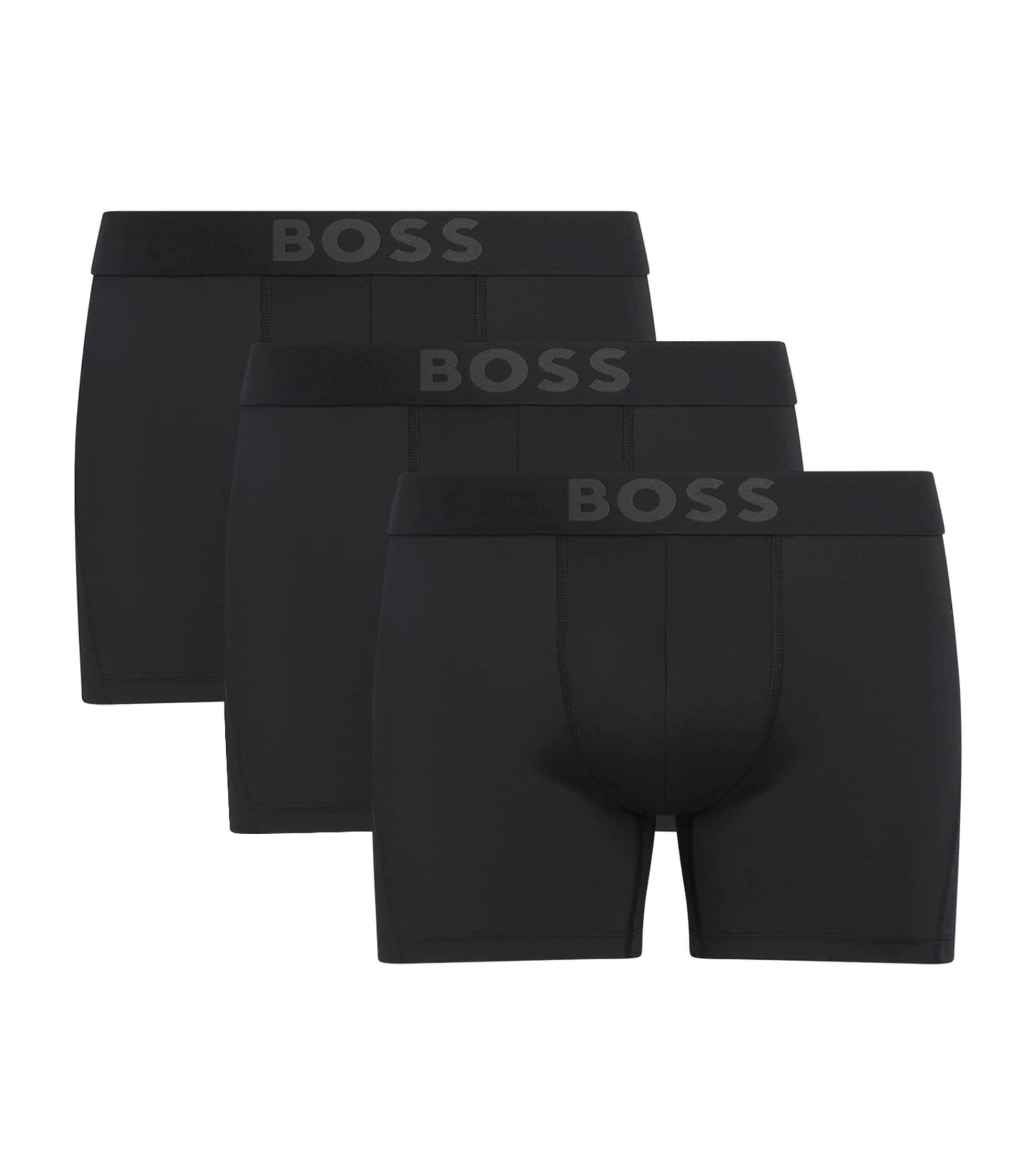 BOSS Active Logo Boxer Briefs (Pack of 3) by HUGO BOSS