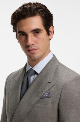 BOSS BY BECKHAM printed silk pocket square by HUGO BOSS