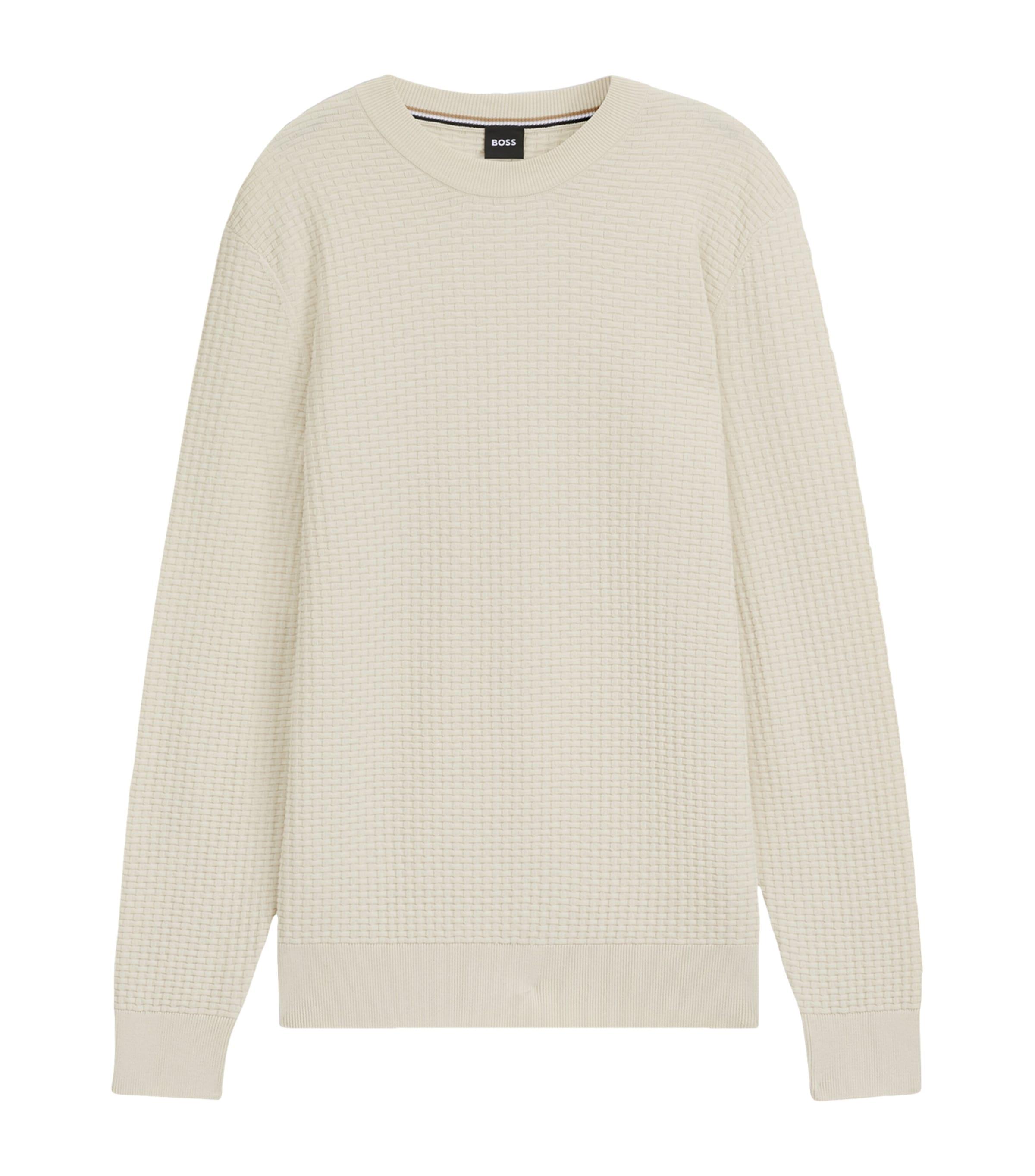 BOSS Cotton Textured Sweater by HUGO BOSS
