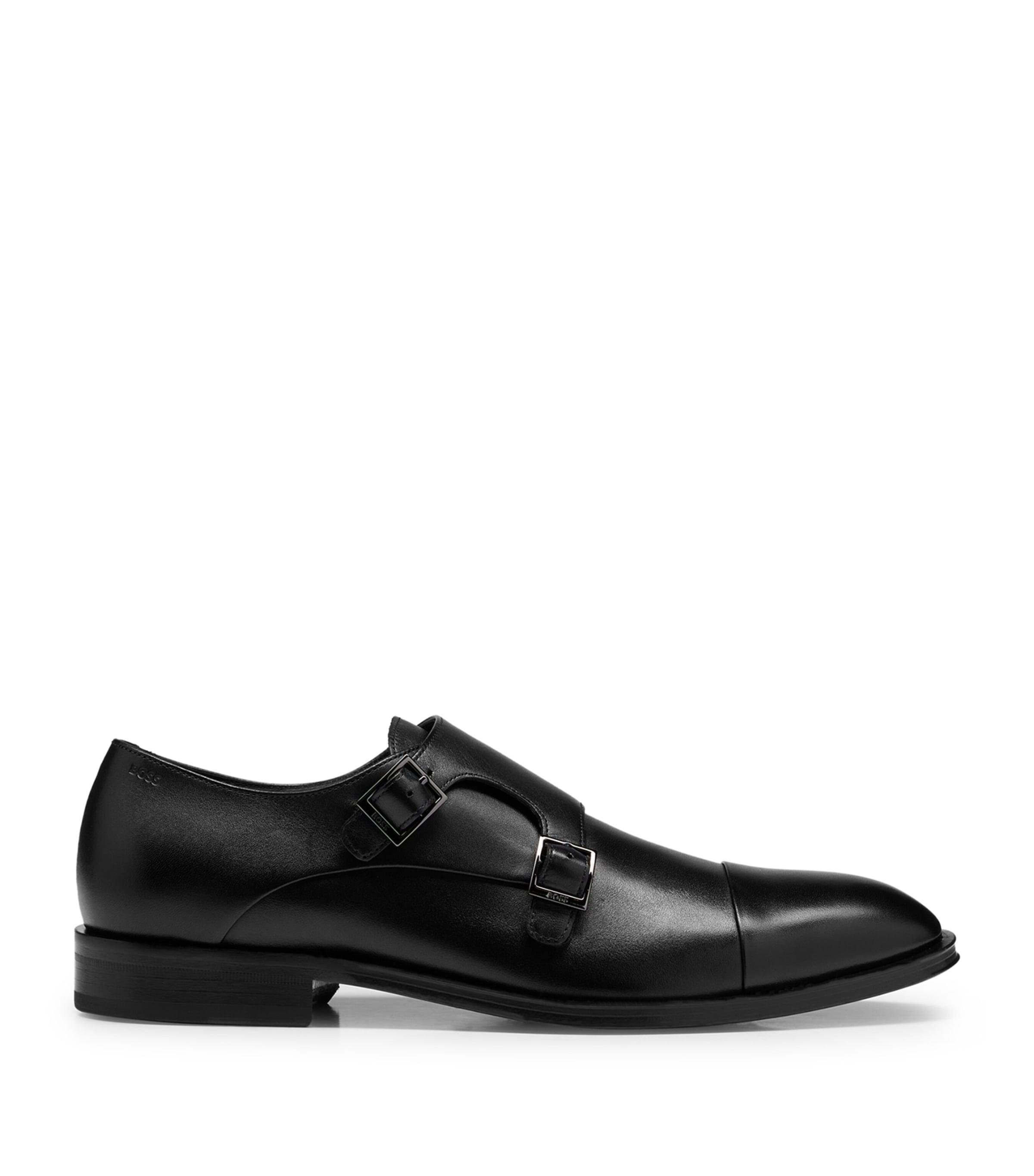 BOSS Leather Derek Monkstrap Shoes by HUGO BOSS