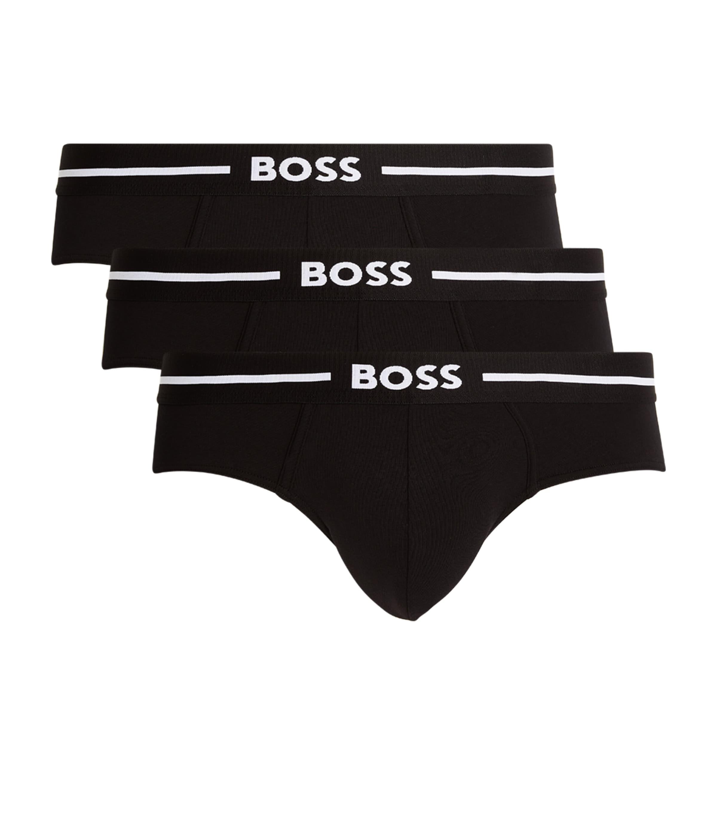 BOSS Logo Briefs (Pack of 3) by HUGO BOSS