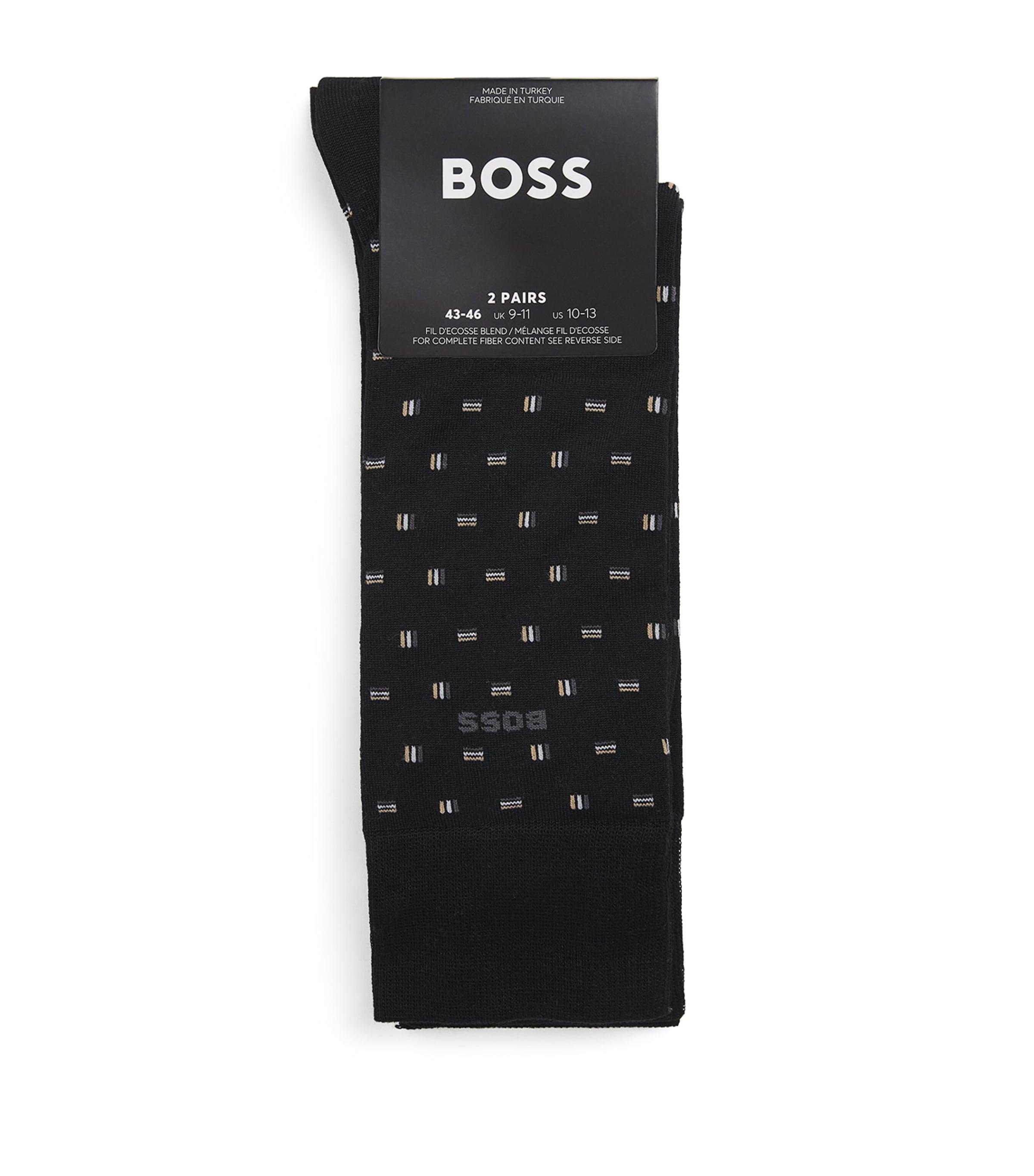 BOSS Logo Socks (Pack of 2) by HUGO BOSS