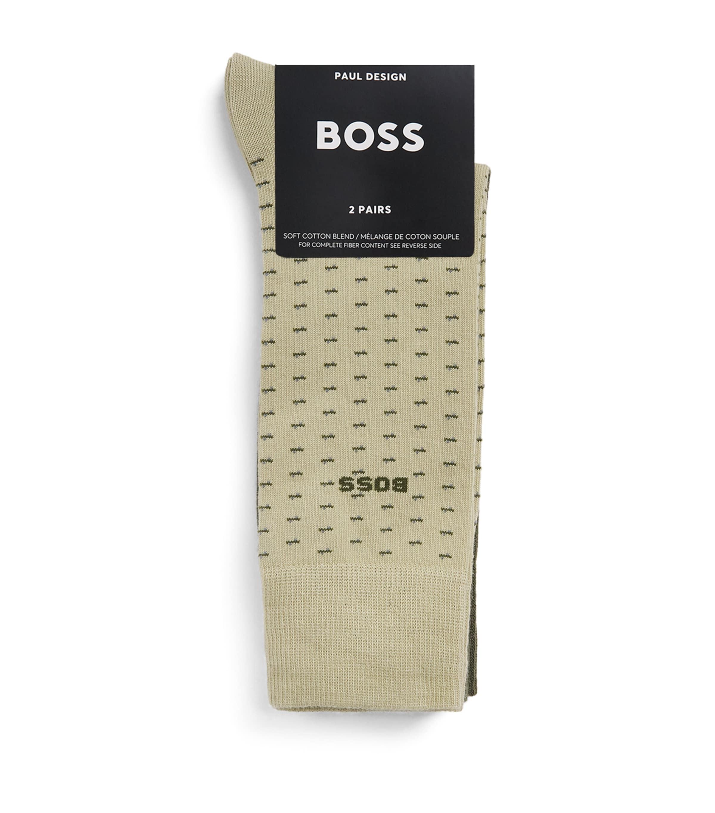 BOSS Logo Socks (Pack of 2) by HUGO BOSS