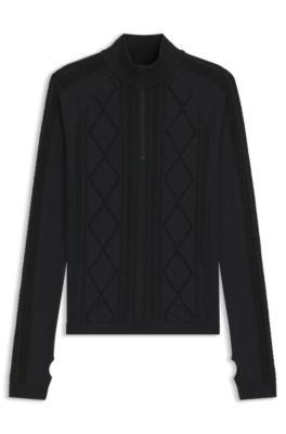BOSS Ski zip-neck base-layer sweatshirt by HUGO BOSS