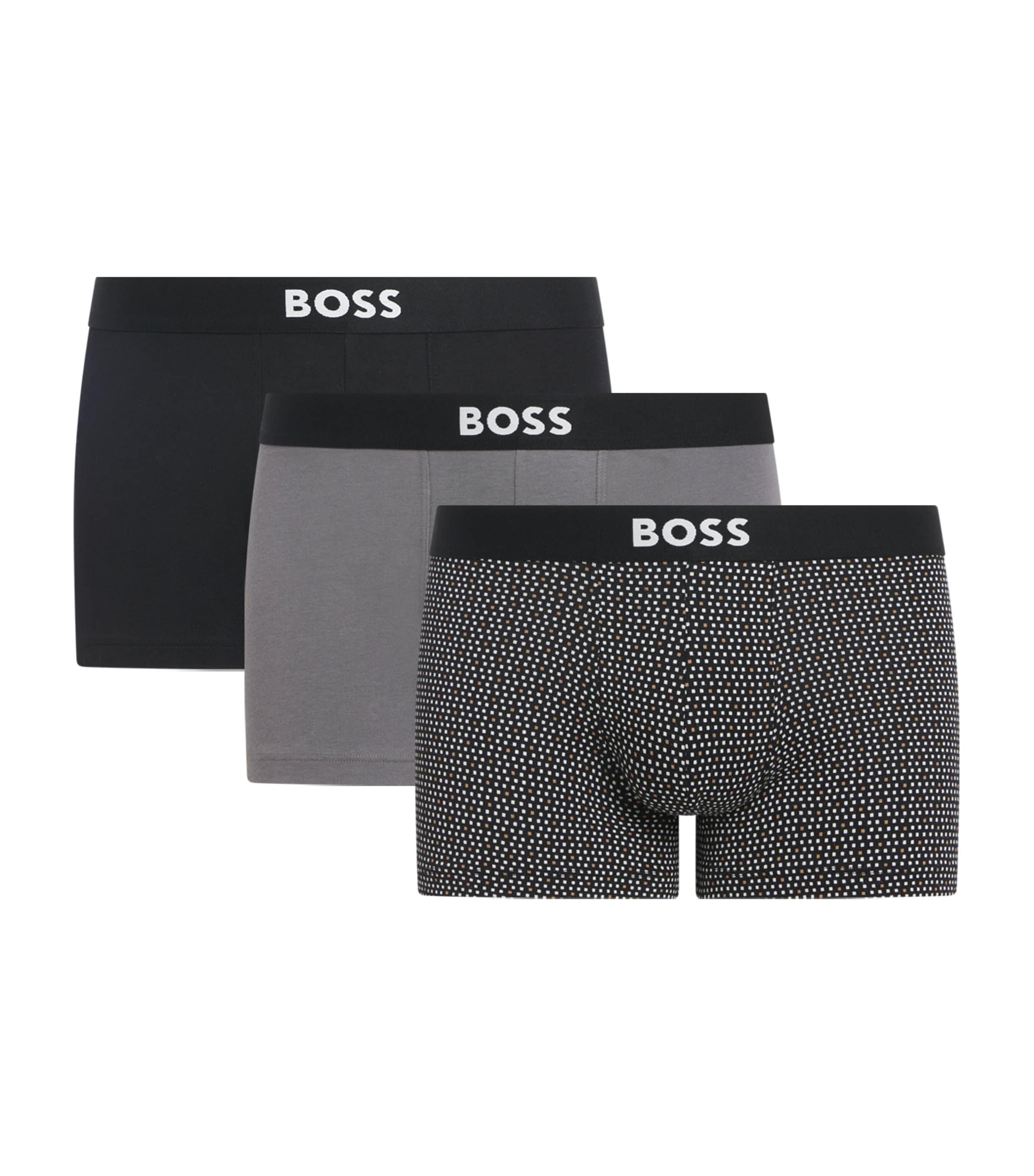 BOSS Stretch-Cotton Boss One Boxer Briefs (Pack of 3) by HUGO BOSS