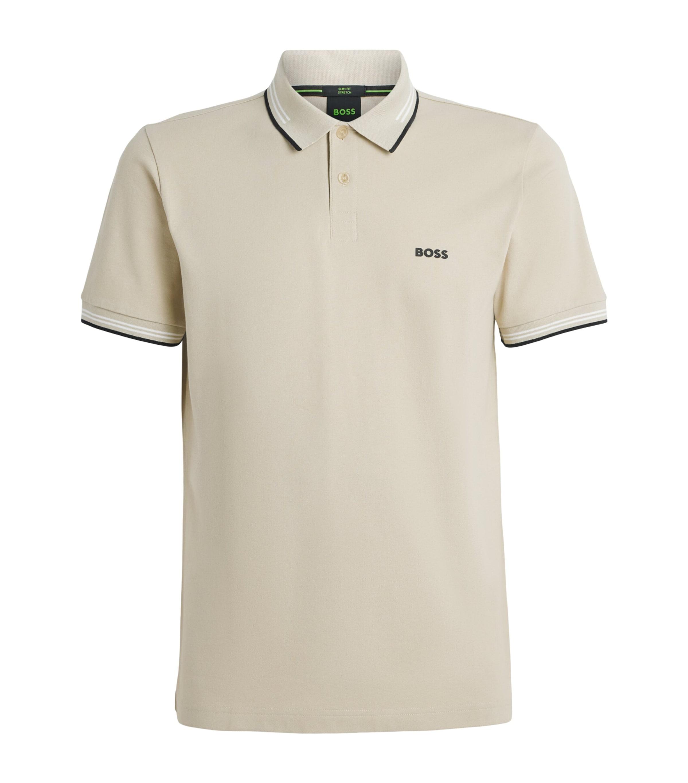 BOSS Stretch-Cotton Logo Polo Shirt by HUGO BOSS