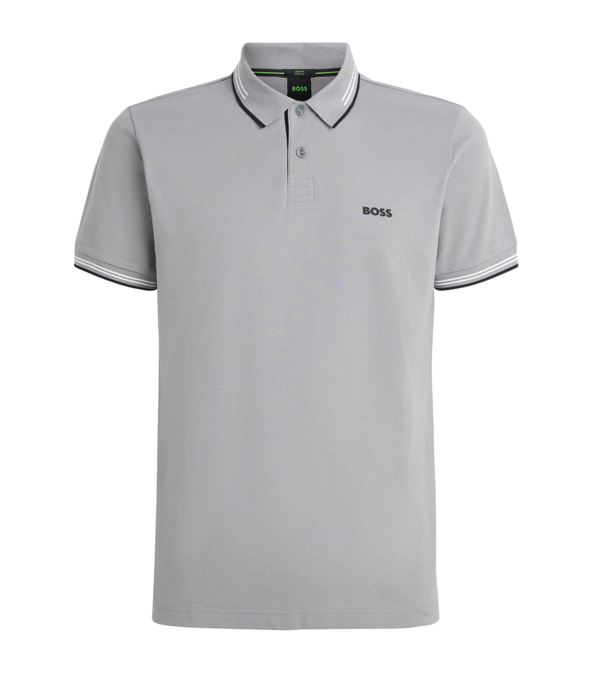 BOSS Stretch-Cotton Logo Polo Shirt by HUGO BOSS