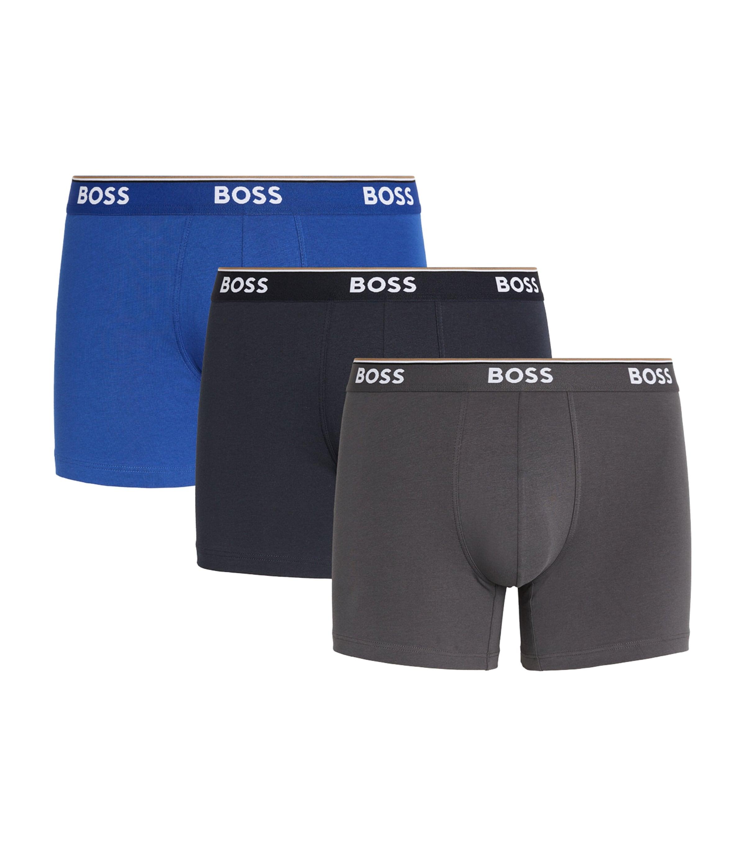 BOSS Stretch-Cotton Logo Trunks (Pack of 3) by HUGO BOSS