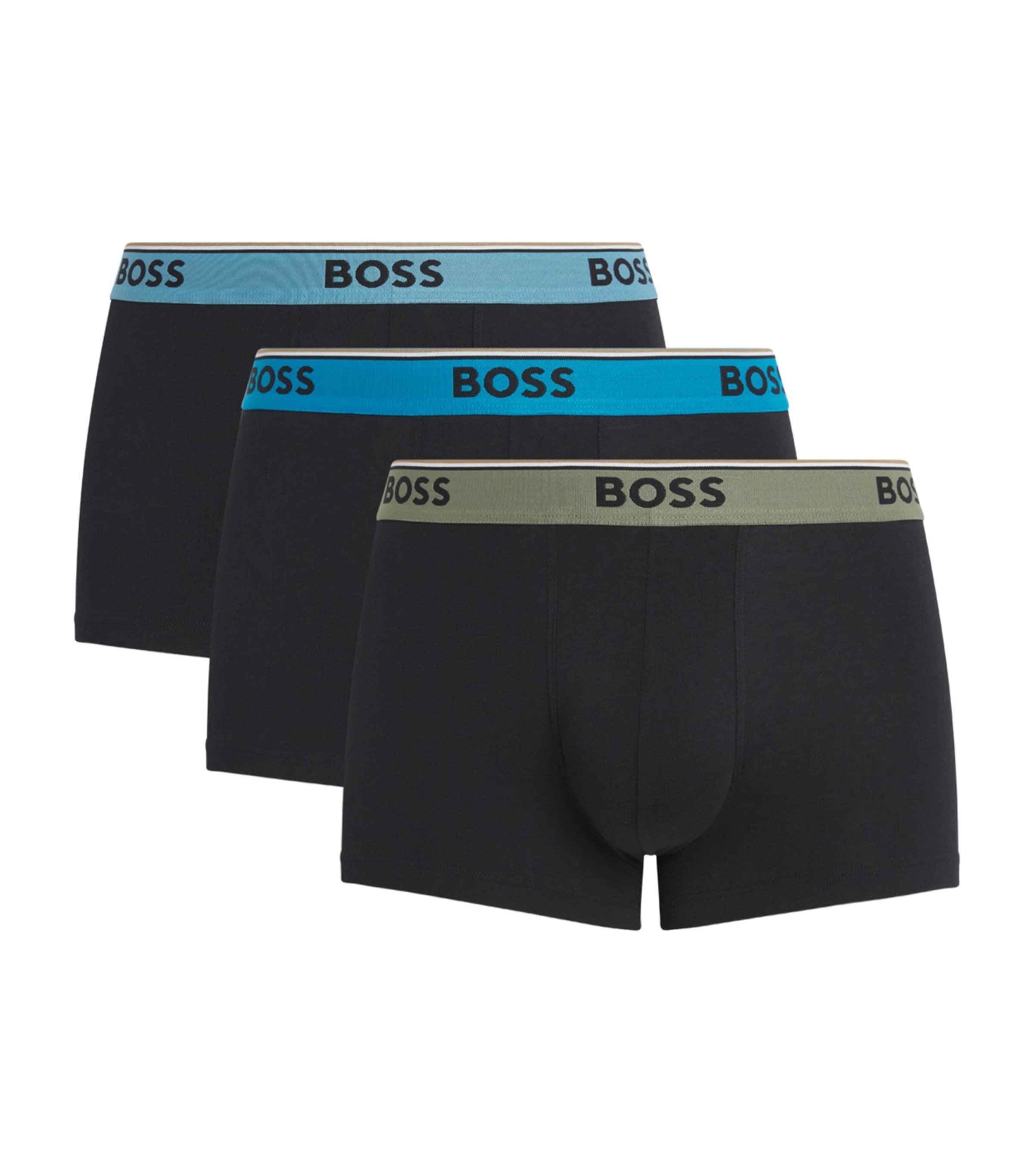 BOSS Stretch-Cotton Power Trunks (Pack of 3) by HUGO BOSS