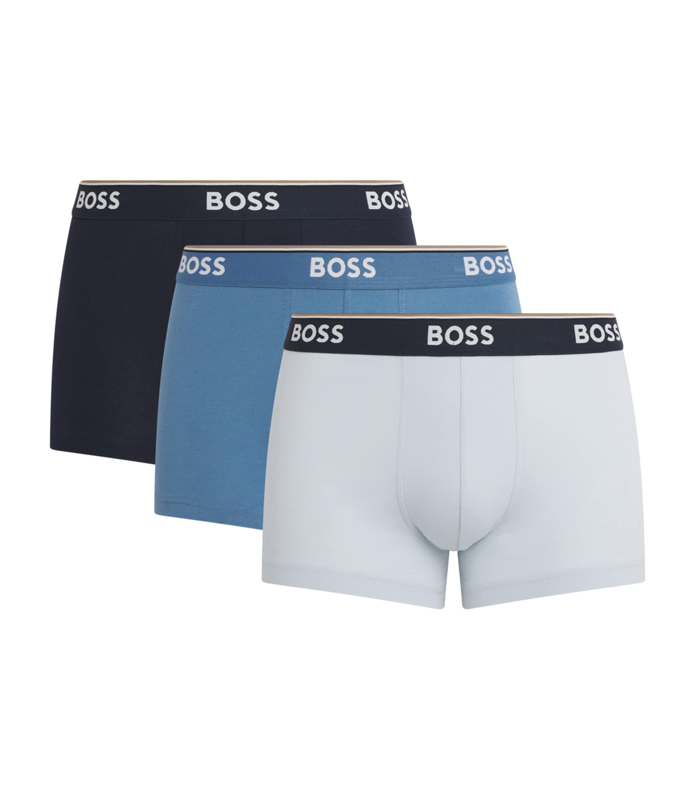 BOSS Stretch-Cotton Power Trunks (Pack of 3) by HUGO BOSS