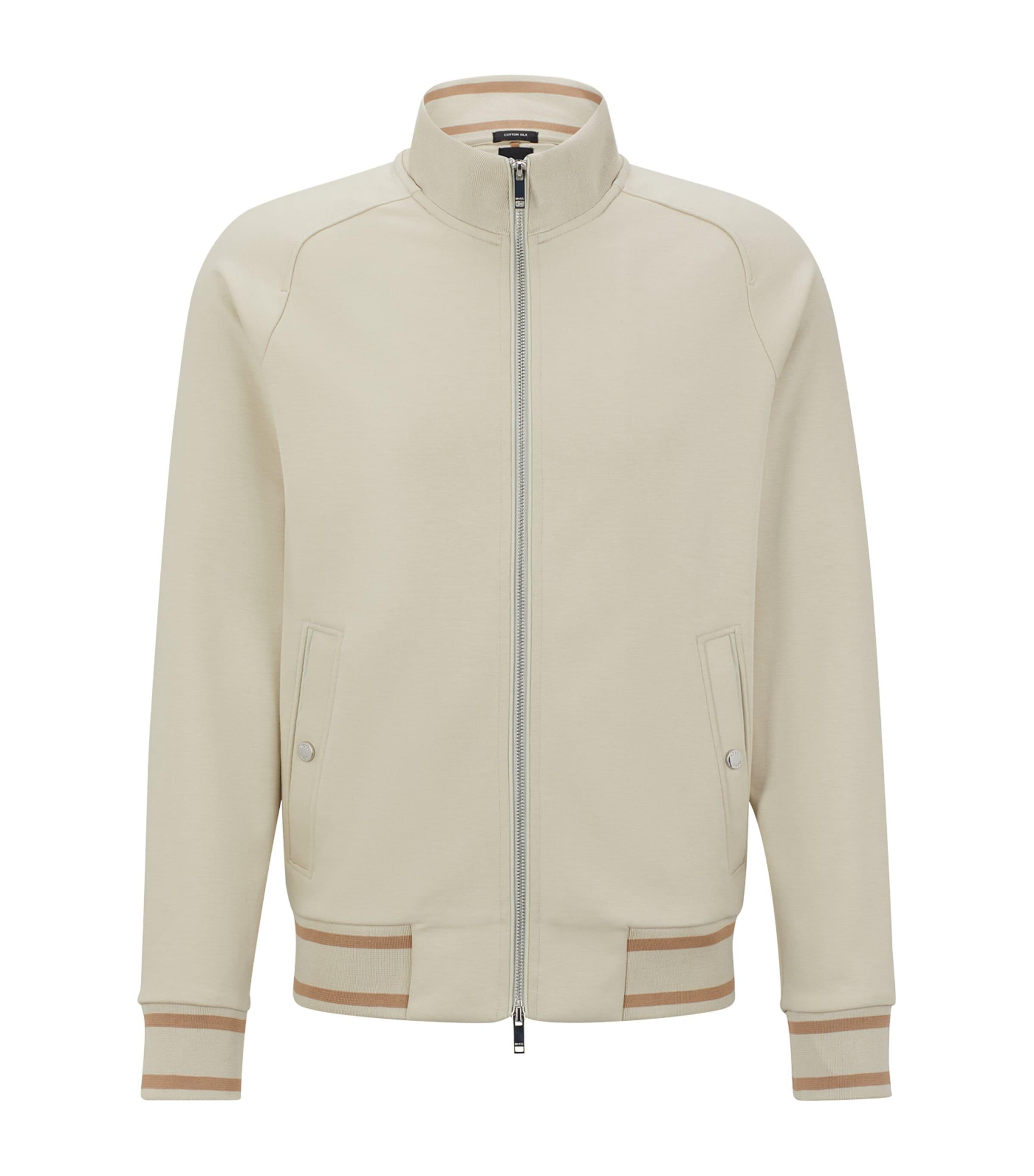BOSS Striped T-Smith Zip-Up Sweatshirt by HUGO BOSS