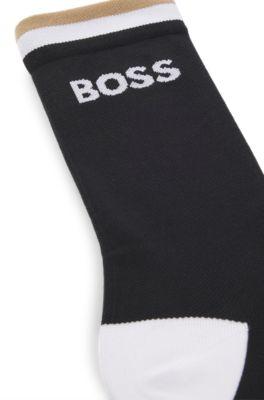 BOSS x ASSOS moisture-wicking cycling socks with seamless construction by HUGO BOSS