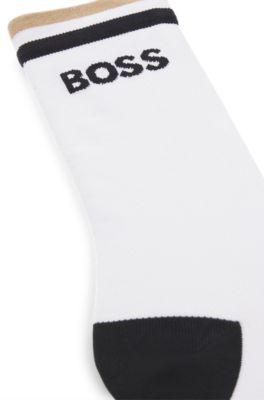 BOSS x ASSOS moisture-wicking cycling socks with seamless construction by HUGO BOSS