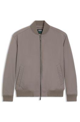 BOSS x ASTON MARTIN bomber jacket in water-repellent twill by HUGO BOSS