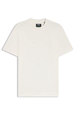 BOSS x ASTON MARTIN mercerized-cotton T-shirt with wing detail by HUGO BOSS