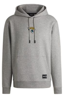 BOSS x NFL interlock hoodie with special branding by HUGO BOSS