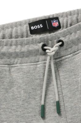 BOSS x NFL signature-tape tracksuit bottoms with special branding by HUGO BOSS