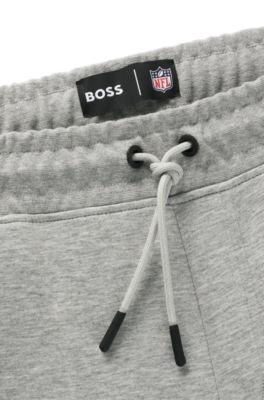 BOSS x NFL signature-tape tracksuit bottoms with special branding by HUGO BOSS