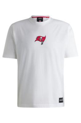 BOSS x NFL stretch-cotton T-shirt with special branding by HUGO BOSS
