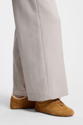 BOSS x Steiff fur-trim trainers in suede by HUGO BOSS