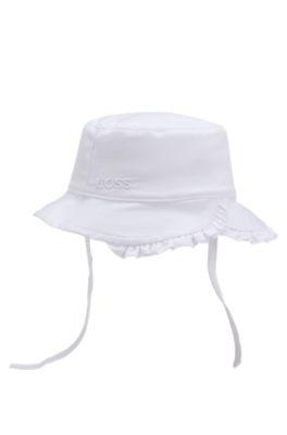 Baby bucket hat with Double B monogram by HUGO BOSS