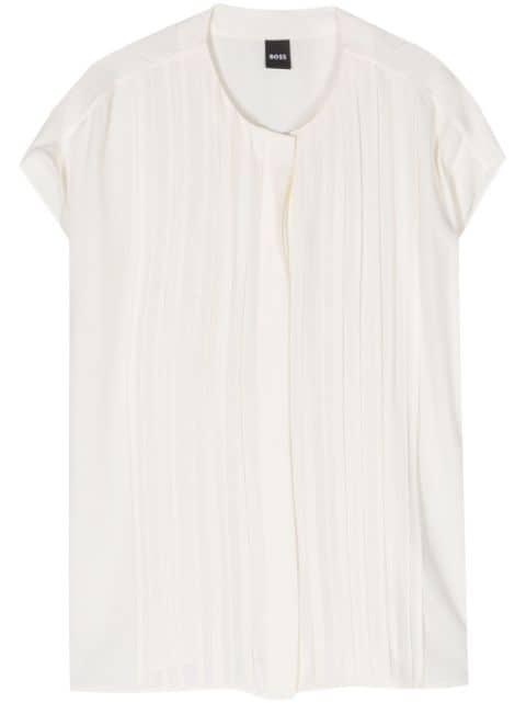 Berita pintuck-detail blouse by HUGO BOSS