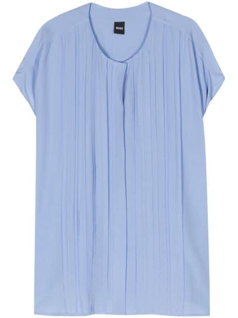 Berita pintuck-detail blouse by HUGO BOSS