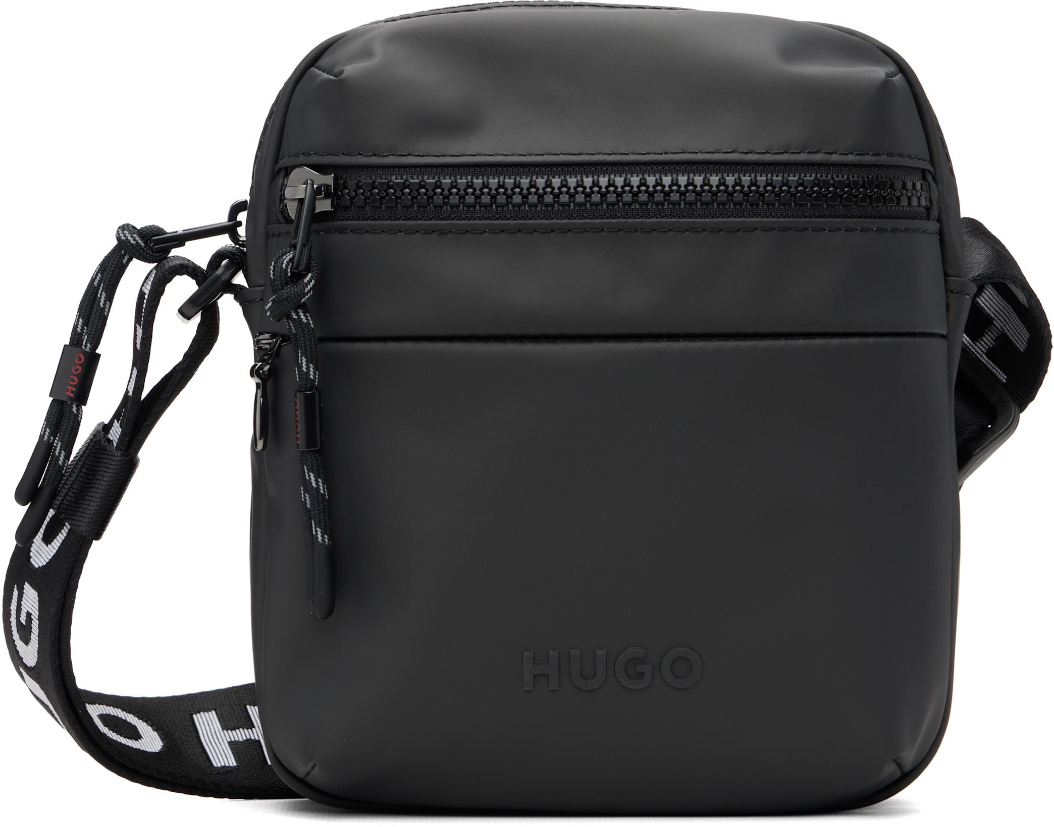 Black Bonded-Logo Bag by HUGO BOSS
