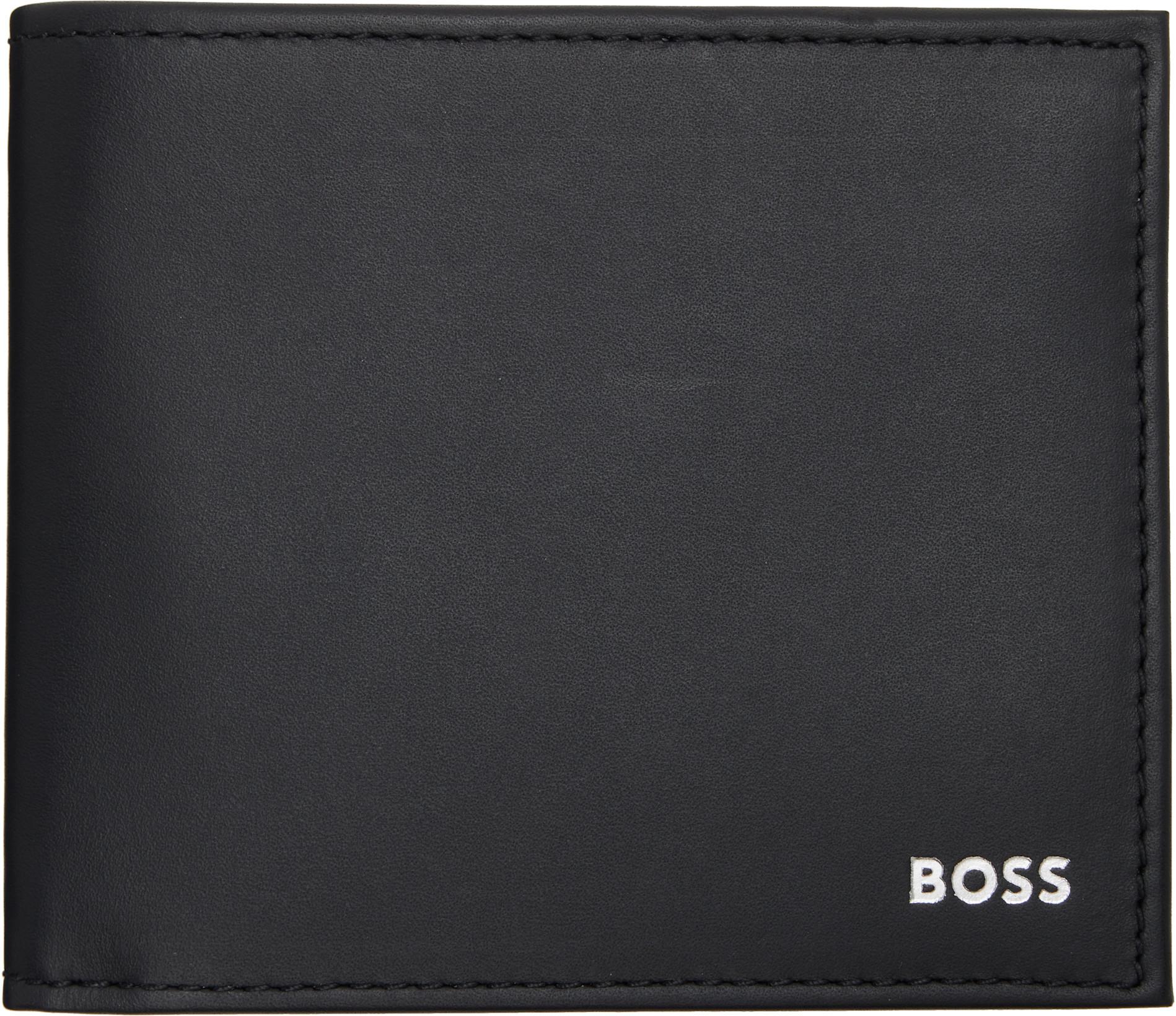 Black Buffed Leather Wallet by HUGO BOSS