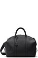 Black Detachable Strap Leather Duffle Bag by HUGO BOSS Black Detachable Strap Leather Duffle Bag by HUGO BOSS