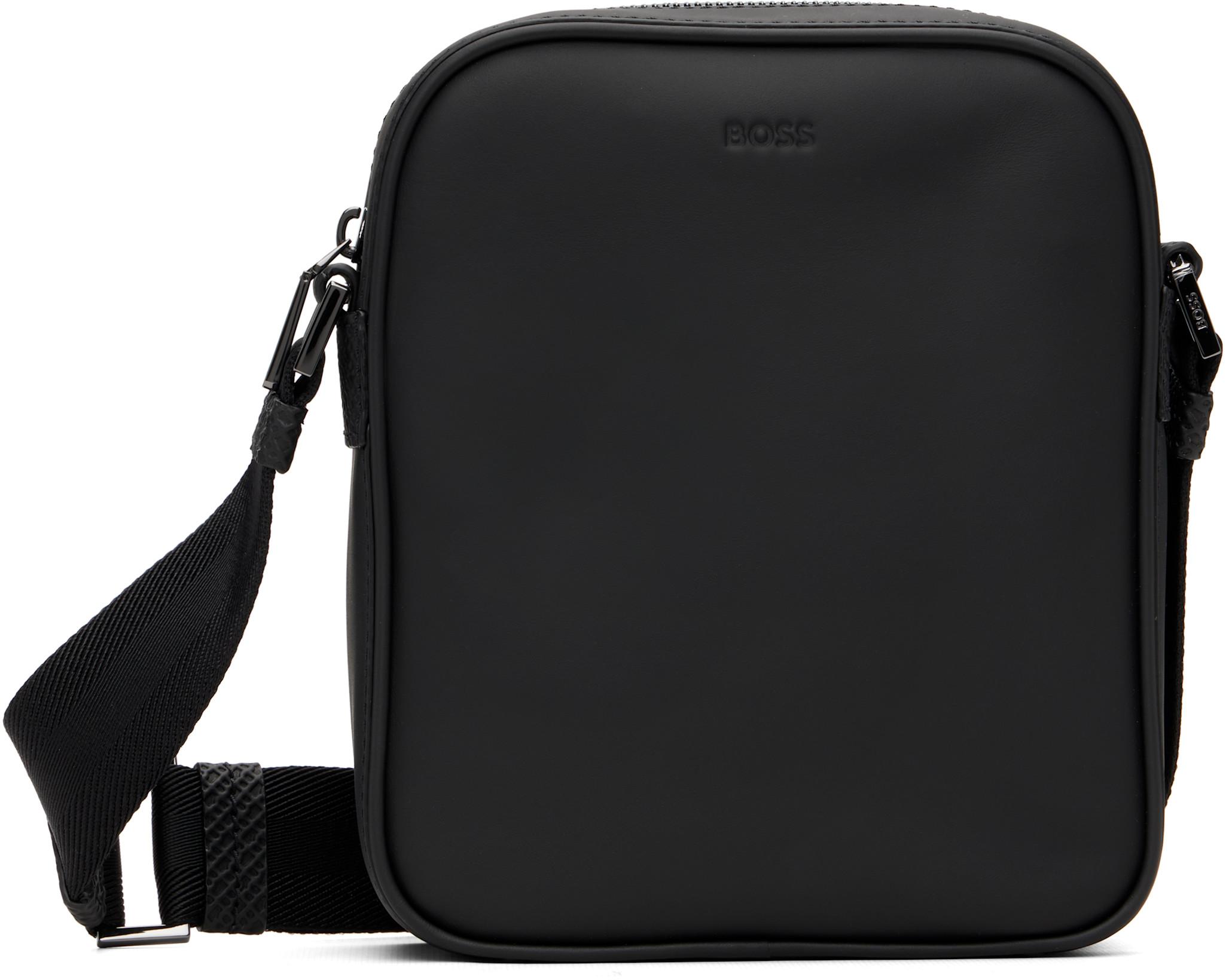 Black Embossed-Logo Bag by HUGO BOSS