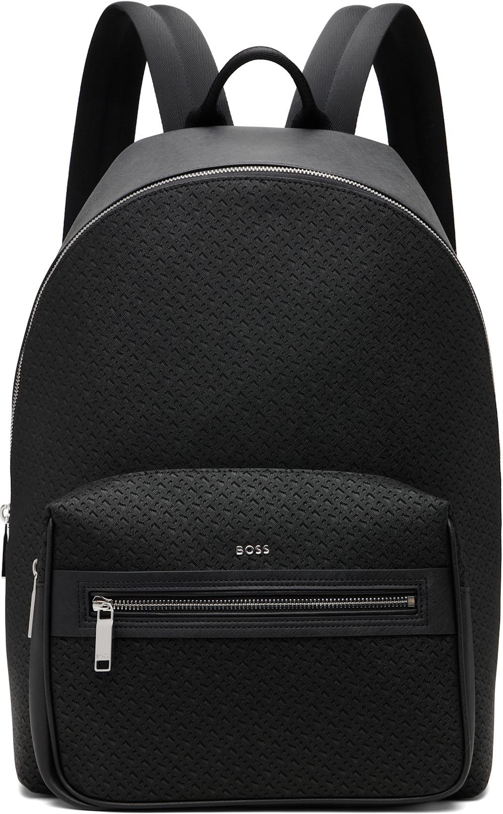 Black Logo Hardware Backpack by HUGO BOSS