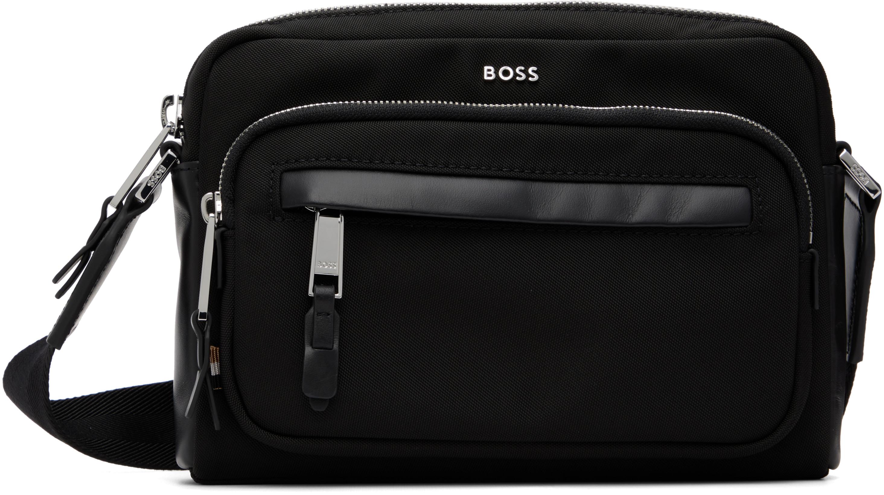 Black Logo Hardware Bag by HUGO BOSS