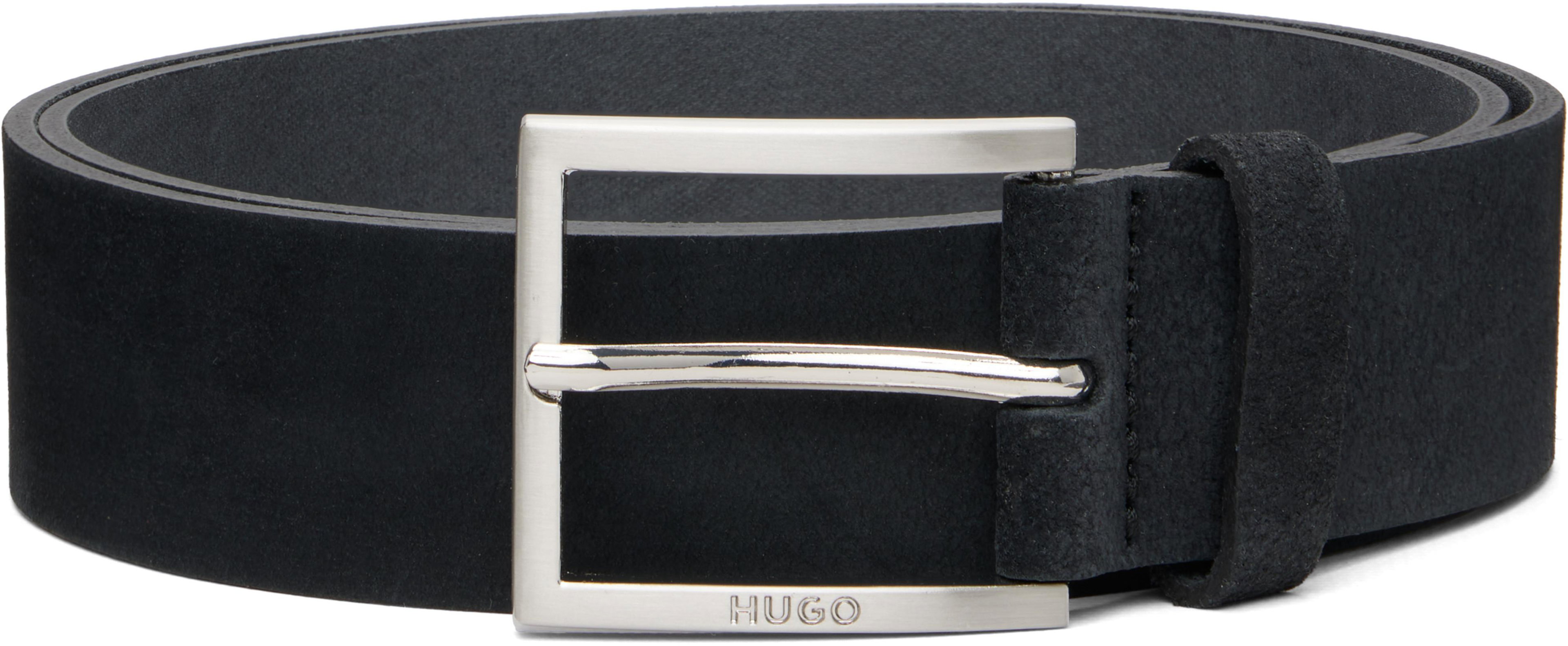 Black Nubuck Belt by HUGO BOSS