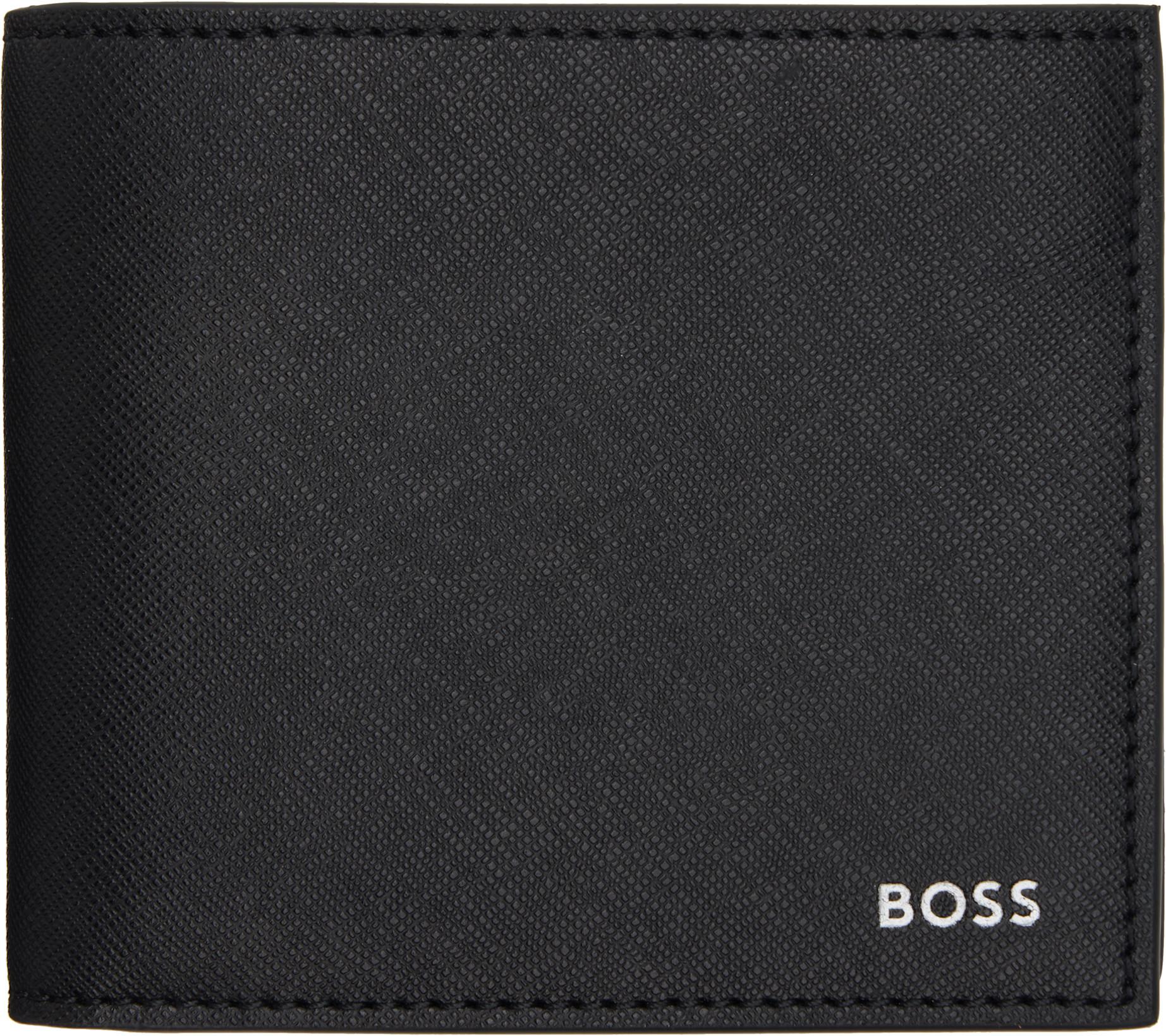 Black Silver-Foil Logo Wallet by HUGO BOSS