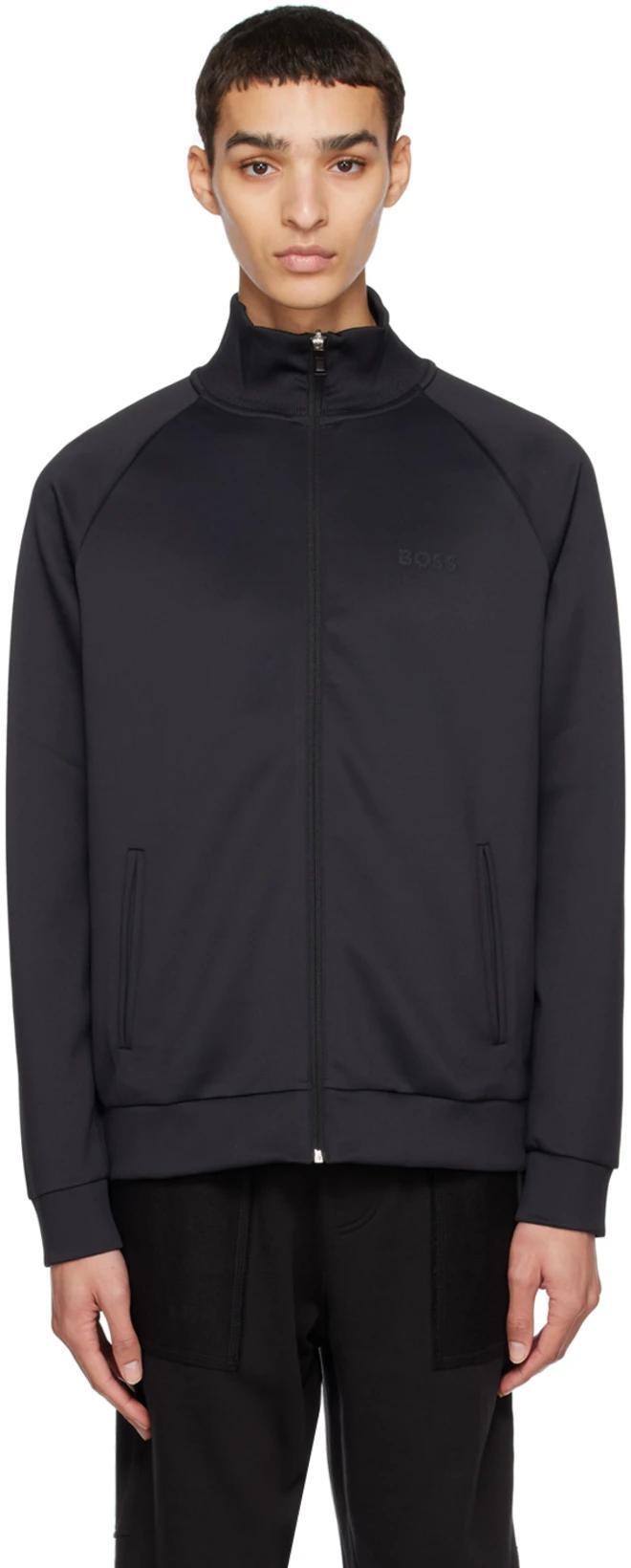 Black Skarley Diamond Track Jacket by HUGO BOSS