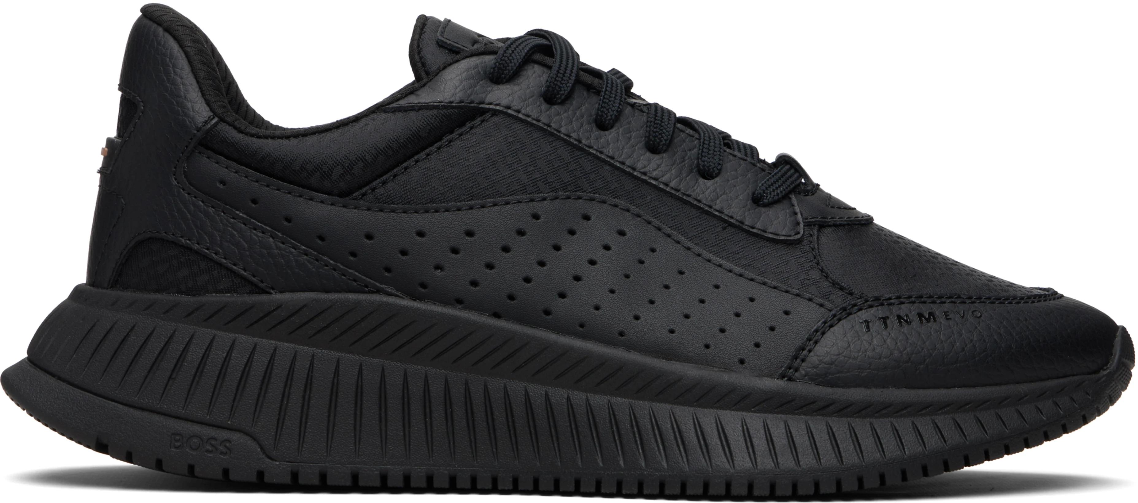 Black TTNM EVO Sneakers by HUGO BOSS