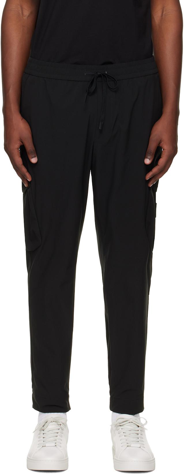 Black Tapered-Fit Cargo Pants by HUGO BOSS