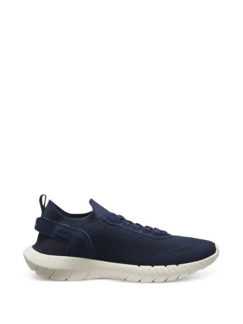Boss-Motion sneakers with knitted uppers and leather trims by HUGO BOSS
