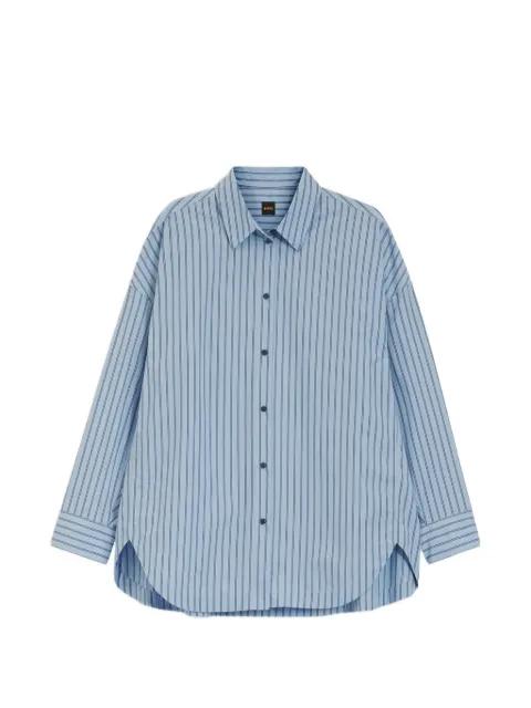 Bostatta striped oversized-fit shirt by HUGO BOSS