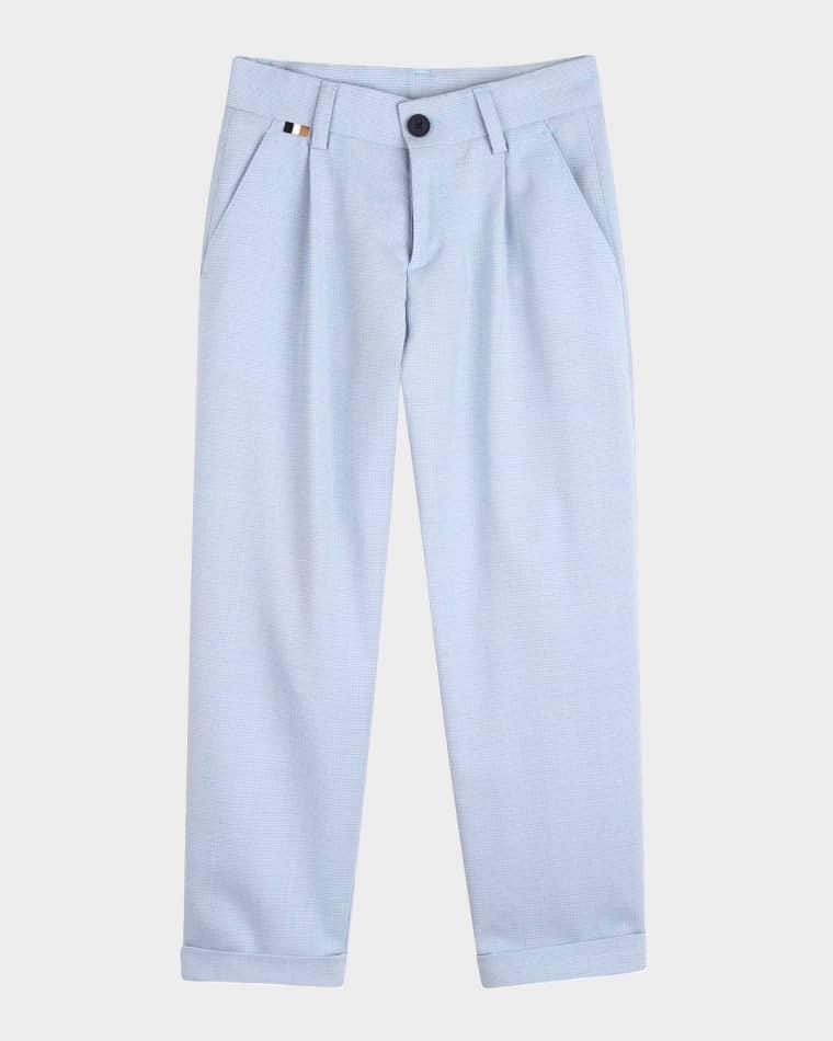 Boy's Houndstooth Stretch Trousers, Size 8-16 by HUGO BOSS