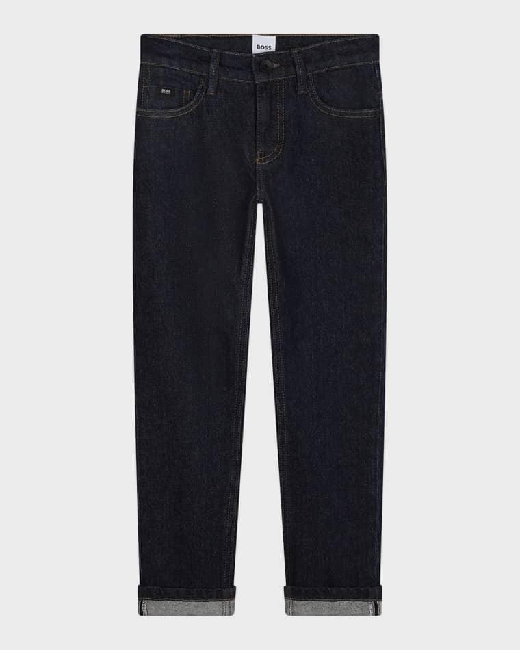 Boy's Slim-Fit Stretch Denim Jeans by HUGO BOSS