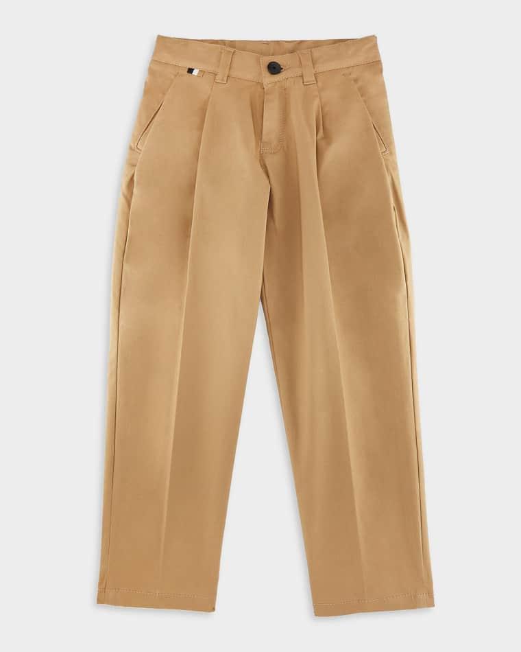 Boy's Stretch Cotton Twill Trousers, Size 6-12 by HUGO BOSS