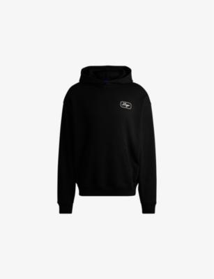 Brand-Embroidered Kangaroo-Pocket Cotton-Jersey Hoody by HUGO BOSS