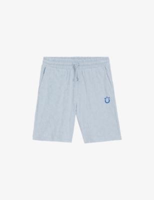Brand-Embroidered Leopard-Print Cotton-Jersey Shorts by HUGO BOSS