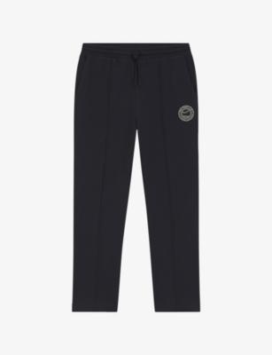 Brand-Embroidered Relaxed-Fit Cotton-Blend Jogging Bottoms by HUGO BOSS