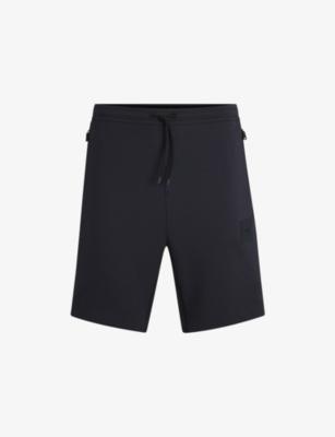 Brand-Patch Straight-Leg Cotton-Blend Shorts by HUGO BOSS