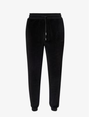 Brand-embroidered cotton-blend jogging bottoms by HUGO BOSS