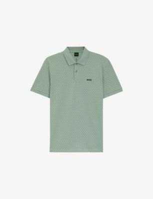 Branded Cotton-Piqué Polo Shirt by HUGO BOSS