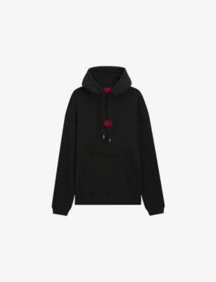Branded Relaxed-Fit Cotton-Blend Hoody by HUGO BOSS